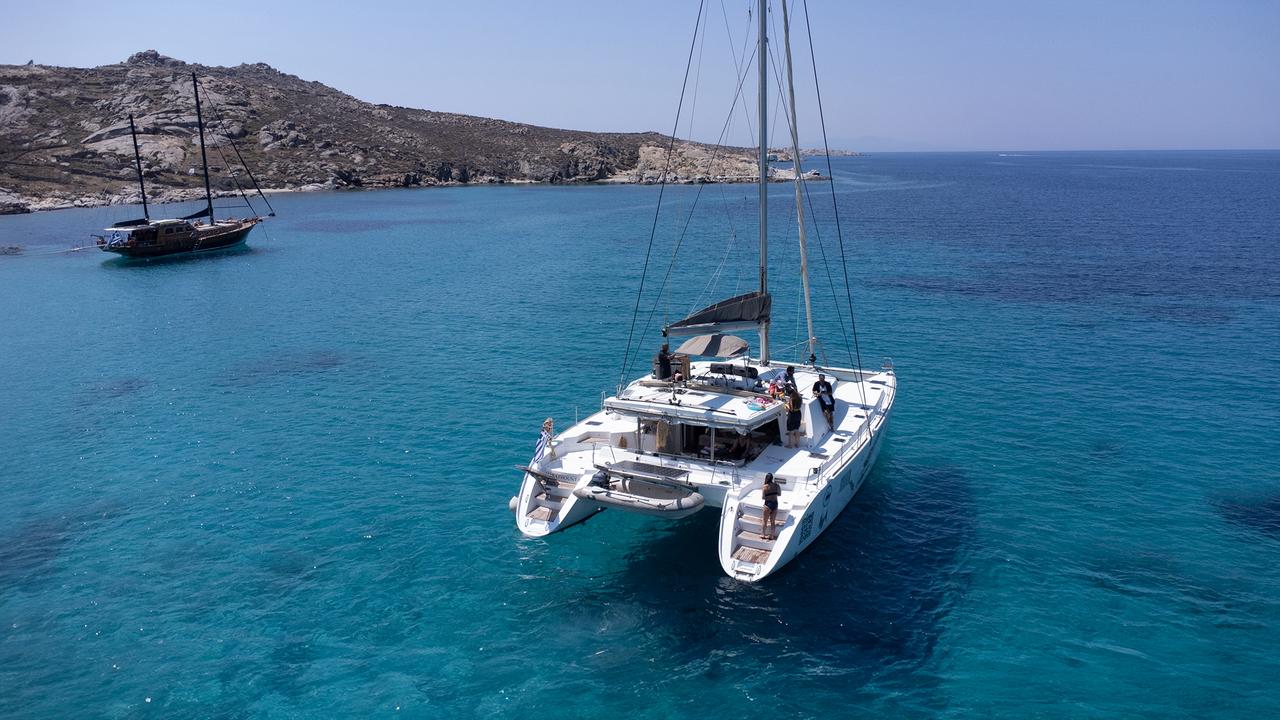 The Boho Experience Mykonos catamaran